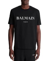 Balmain - Vintage Logo Graphic Tee - Lyst