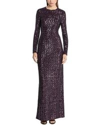Michael Kors - Michael Michael Kors Sequin Long Sleeve Gown - Lyst