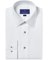 David Donahue - Trim Fit Super Fine Twill Dress Shirt - Lyst