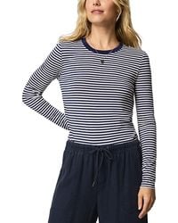 Splendid - Striped Long Sleeve Tee - Lyst