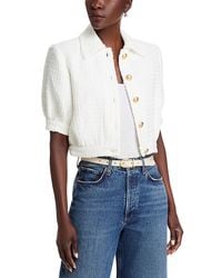 L'Agence - Cove Short Sleeve Crop Jacket - Lyst
