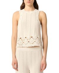 Maje - Crochet Vest Top - Lyst