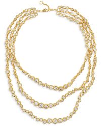 Alexis - Asterales Cubic Zirconia All Around Layered Collar Necklace - Lyst