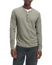 Rag & Bone - Classic Flame Henley Tee - Lyst