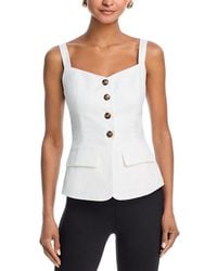 Aqua - Square Neck Tank Vest - Lyst