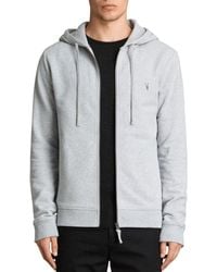 all saints black zip hoodie