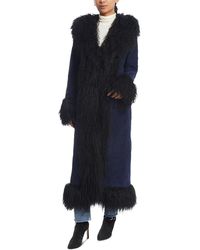 Susanna Chow Dorothy Suede Maxi Coat