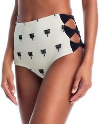 JUAN DE DIOS - Embroidered Cutout Side Bikini Bottom - Lyst
