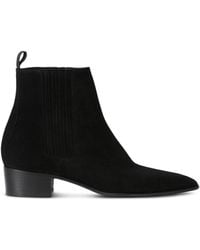black bootie low heel