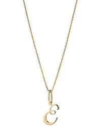 Ana Luisa - Solid Script Letter Necklace - Lyst