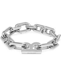 Balenciaga - B Chain Thin Bracelet - Lyst