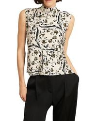 Hobbs - Harptree Floral Print Top - Lyst