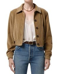 Citizens of Humanity - Lola Eve Cropped Bomber Jacket - Lyst