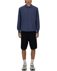Herno - Seersucker Shirt Jacket With Chest Pockets - Lyst