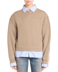 Acne Studios - Layered Look Sweatshirt - Lyst