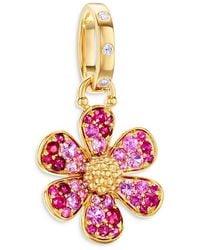 Temple St. Clair - 18K Multi-Gemstone & Diamond Flower Power Pendant - Lyst