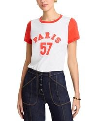 Cinq À Sept - Paris 57 Shrunken Ringer Tee - Lyst