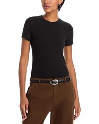 FRAME - The Rib Baby Tee - Lyst
