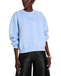 T By Alexander Wang - Alexanderwang. T Essential Terry Sweatshirt - Lyst