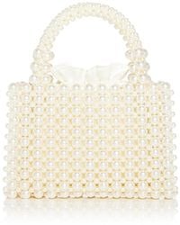Aqua - Beaded Top Handle Bag - Lyst