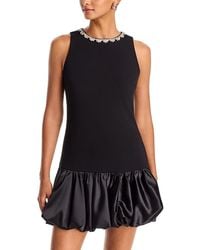 Aqua - Jewel Sleeveless Bubble Mini Dress - Lyst