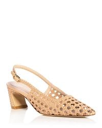 Stuart Weitzman - Stassi 50 Woven Slingback Pumps - Lyst