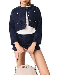 Maje - Short Jacket With Patch Pockets - Lyst