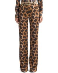 Etro - Animal Print Bull Denim Pants - Lyst
