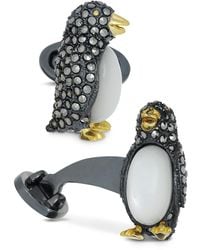 Jan Leslie - Sterling & Marcasite Penguin Cufflinks - Lyst
