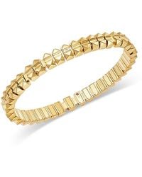 Roberto Coin - 18K Obelisco Diamond Accent Flexible Bangle Bracelet - Lyst