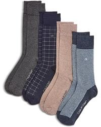 Calvin Klein - Dress Crew Socks, Pack Of 4 - Lyst