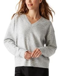 Michael Stars - Hendrix V Neck Sweatshirt - Lyst