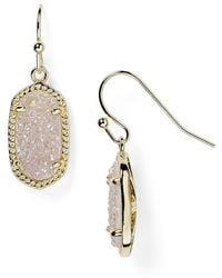 Kendra Scott - Lee Agate Drop Earrings - Lyst