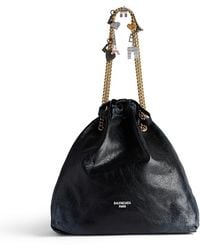 Balenciaga - Crush Medium Tote Bag Dirty Effect With Souvenirs - Lyst