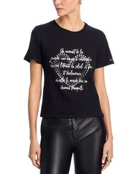 Cinq À Sept - Studded Love Letter Shrunken Tee - Lyst