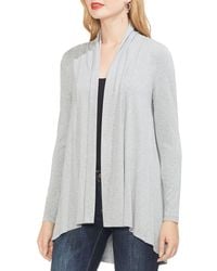 vince camuto herringbone open cardigan