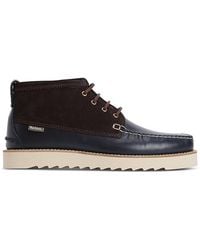 Barbour - Suede Panel Lace-Up Shoes - Lyst