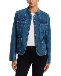 Rag & Bone - Mercer Denim Stand Collar Jacket - Lyst