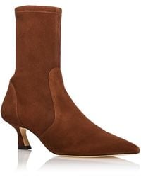 Stuart Weitzman - Vinnie 50 Leather Booties - Lyst