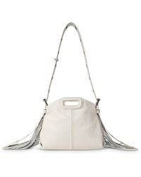 Maje - Miss M Small Crackle Leather Handbag - Lyst