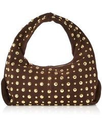 Aqua - Slouchy Hobo Suede Shoulder Bag - Lyst