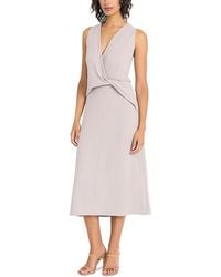 Luxely - Drape Front Dress - Lyst