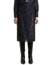 Peserico - Sequin Midi Skirt - Lyst