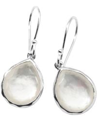 Ippolita - Sterling Silver Rock Candy® Mother - Of - Pearl & Clear Quartz Doublet Mini Teardrop Earring - Lyst