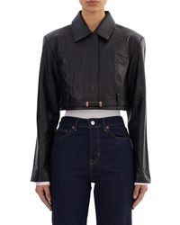 Lamarque - Gia Leather Crop Jacket - Lyst