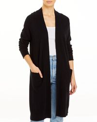 C By Bloomingdale's Cashmere Duster Cardigan - Black