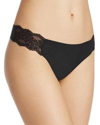 B.tempt'd - Bare Lace-panel Thong 976267 - Lyst