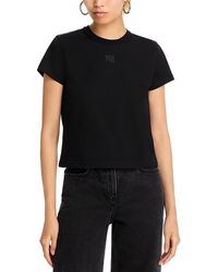 T By Alexander Wang - Alexanderwang. T Essential Shrunk Logo Tee - Lyst