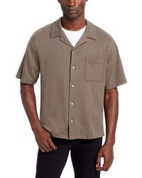 FRAME - Duo Fold Cotton Relaxed Fit Button Down Camp Shirt - Lyst