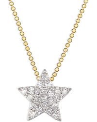 Phillips House - 14K & Rhodium Diamond Mini Star Infinity Necklace, 16-18 - Lyst